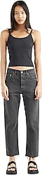 Levi's 501 Crop A7739-0001 Antrasit Kadın Straight Jean