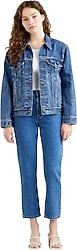 Levi's 501 Crop A7739-0007 Koyu Mavi Kadın Straight Jean