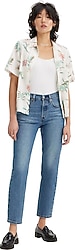 Levi's 501 Crop A7739-0012 Indigo Mavisi Kadın Straight Jean