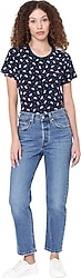 Levi's 501 Crop A7739-0015 Gök Mavisi Kadın Straight Jean