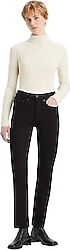 Levi's 724 High Rise Straight A7744-0010 Koyu Siyah Kadın Kot Pantolon