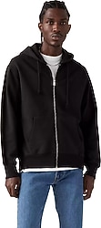 Levis A8611-0000 Kapüşonlu Yarım Fermuarlı Siyah Erkek Polar