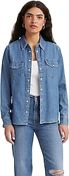 Levi's Iconic Lightweight Western 16786-0017 Mavi Kadın Kot Gömlek