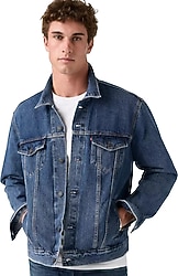 Levi's Trucker 72334-0130 Mavi Erkek Kot Ceket
