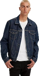 Levi's Trucker 72334-0557 Lacivert Erkek Kot Ceket