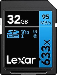 Lexar Blue Series 633x LSD32GCB633 Class 10 UHS-I U1 V10 32 GB Hafıza Kartı
