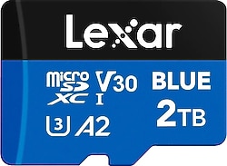 Lexar Blue Class 10 UHS-I U3 A2 V30 2 TB Micro SD Kart