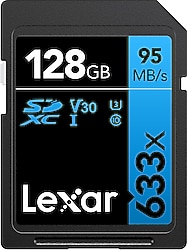 Lexar Blue Series 633x LSD128GCB633 Class 10 UHS-I U3 V30 128 GB Hafıza Kartı
