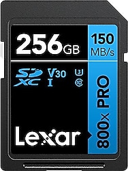 Lexar Blue Series 800x Pro LSD0800P256G Class 10 UHS-I U3 V30 256 GB Hafıza Kartı
