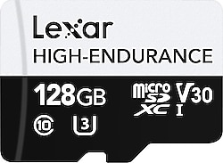 Lexar High Endurance LMSHGED128G Class 10 UHS-I U3 V30 128 GB Micro SD Kart