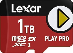 Lexar Play Pro Class 10 UHS-I U3 V30 1 TB Micro SD Express Kart