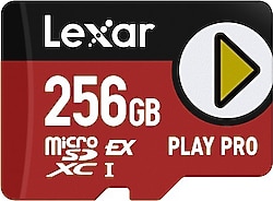 Lexar Play Pro Class 10 UHS-I U3 V30 256 GB Micro SD Express Kart