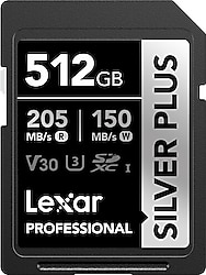 Lexar Professional Silver Plus LSDSIPL512G UHS-I U3 V30 512 GB Hafıza Kartı