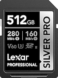 Lexar Silver Pro LSDSIPR512G-BNN Class 10 UHS-II U3 V60 512 GB Hafıza Kartı