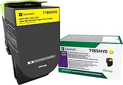 Lexmark 71B5HY0 Sarı Toner