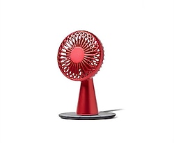 Lexon Wino Kırmızı Taşınabilir USB Şarjlı Mini Vantilatör