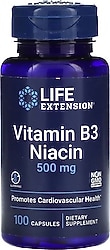 Life Extension Vitamin B3 Niacin 500 mg 100 Kapsül