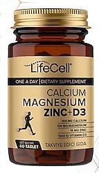 Lifecell Calcium + Magnesium + Zinc + D3 60 Tablet
