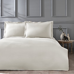 Linens Mist Kahve Çift Kişilik Yatak Örtüsü Takımı