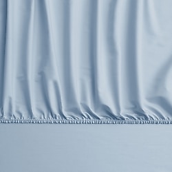 Linens Mix&Match Mavi Pamuk Saten Tek Kişilik Lastikli Çarşaf