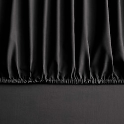 Linens Mix&Match Siyah Pamuk Saten King Size Lastikli Çarşaf