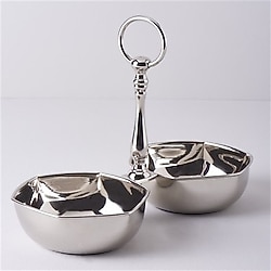 Linens Wawe Gümüş 14.5x19 cm 2'li Kase