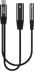LinkTech A202 1.4 m 2in1 3.5mm Aux Type-C Dönüştürücü