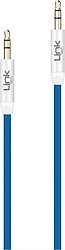 LinkTech A585 1 m Mavi 3.5mm Aux Ses Kablosu