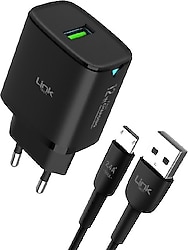 LinkTech C301 12 W Siyah Micro USB Kablolu Hızlı Şarj Aleti