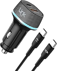 LinkTech C434 55 W Type-C Kablolu Hızlı Araç Şarj Aleti