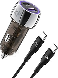 LinkTech C437 55 W Type-C Kablolu Hızlı Araç Şarj Aleti