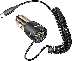 LinkTech C509 80 W Type-C Kablolu Hızlı Araç Şarj Aleti