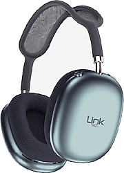LinkTech HP10 Mavi Kulak Üstü Bluetooth Kulaklık