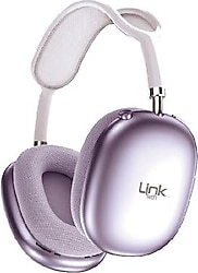 LinkTech HP10 Mor Kulak Üstü Bluetooth Kulaklık