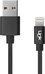 LinkTech K575 3 m Siyah USB to Lightning Şarj Kablosu