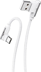 LinkTech K594 1.5 m Beyaz USB to Type-C Şarj Kablosu