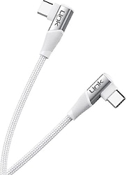LinkTech K595 1.5 m Beyaz Type-C to Type-C Şarj Kablosu