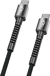 LinkTech K597 3 m Siyah Type-C to Type-C Şarj Kablosu