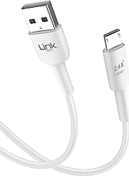 LinkTech K600 Safe 1 m Beyaz Micro USB Hızlı Şarj Kablosu