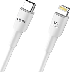 LinkTech K603 Safe 1 m 3A 27 W Type-C to Lightning Hızlı Şarj Kablosu