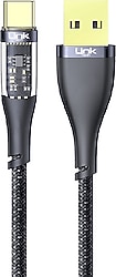 LinkTech K671 1.3 m USB to Type-C Şarj Kablosu