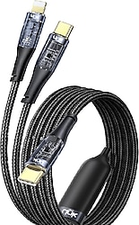 LinkTech K674 1.3 m 2in1 Hızlı Şarj Kablosu