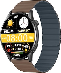 LinkTech LT Watch S104 Premium Kahverengi Akıllı Saat