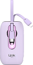 LinkTech MP09 Mor 9600 mAh Hızlı Şarj Powerbank
