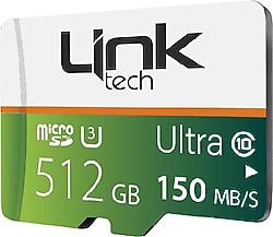 LinkTech Premium M114 Class 10 UHS-III U3 512 GB Micro SD Kart