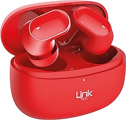 LinkTech TW16 LinkPods TWS Kulak İçi Bluetooth Kulaklık Kırmızı