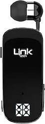 LinkTech V81 Makaralı Siyah Kulak İçi Bluetooth Kulaklık