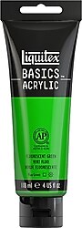 Liquitex Basics 118 ml 985 Fluorescent Green Akrilik Boya