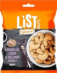 List Nuts Flavours Karamelize Soğan & Balzamik Sirkeli Kaju 100 gr