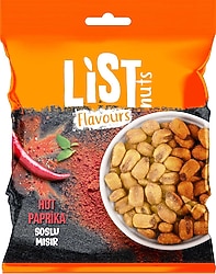 List Nuts Flavours Hot Paprika Soslu Mısır 75 gr